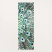 Glinsterende pauwenveer yogamat (Achterkant)