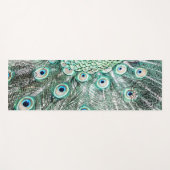 Glinsterende pauwenveer yogamat (Voorkant (horizontaal))