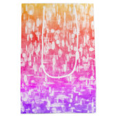 Glinsterende regenboogkleuren medium cadeauzakje (Achterkant)