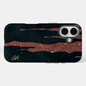 Glinsterende Roos Gold Drips Case-Mate iPhone Case (Achterkant (horizontaal))