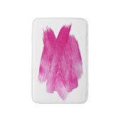 Glinsterende Roze Folie: Waterverf Abstract Badmat (Voorkant Verticaal)