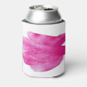 Glinsterende Roze Folie: Waterverf Abstract Blikjeskoeler (Blikje Achterkant)