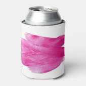 Glinsterende Roze Folie: Waterverf Abstract Blikjeskoeler (Blikje Voorkant)