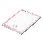 Glinsterende Roze Glitter Rand Notitieblok (Linkerzijde)