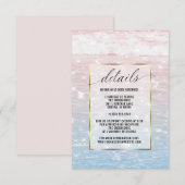 Glinsterende Roze Oceaan Waters Details Kaart (Voorkant / Achterkant)