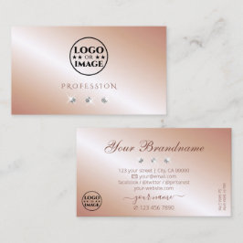 Glinsterende Rozen Gouden Sprankelende Diamanten m Visitekaartje