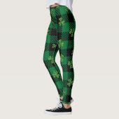 glinsterende Shamrock Plaid Leggings (Links)