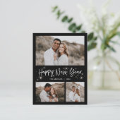 Glinsterende Sky Happy New Year Briefkaart (Staand voorkant)