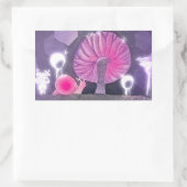 glinsterende slak rechthoekige sticker (Tas)