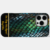 Glinsterende slangenhuid gloeit met kleuren Case-Mate iPhone case (Achterkant (horizontaal))