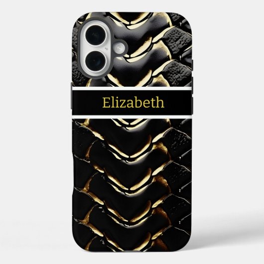 Glinsterende slangenhuid toont het kunstenaarschap Case-Mate iPhone case (Achterkant)