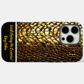 Glinsterende slangenhuidpatronen Case-Mate iPhone case (Achterkant (horizontaal))