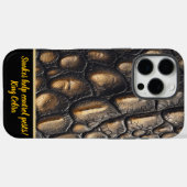 Glinsterende slangenhuidpatronen in licht Case-Mate iPhone case (Achterkant (horizontaal))