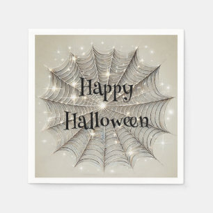 Glinsterende Spinnenweb Whimsical Tane Halloween F Servet