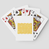 Glinsterende stapels gouden munten pokerkaarten (Achterkant)