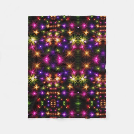 Glinsterende Starburst Sherpa-deken Fleece Deken (Voorkant)