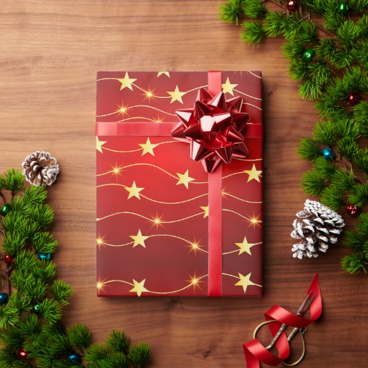 Glinsterende Starlight Kerst inpakpapier (Feestdagen Geschenken)