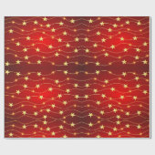 Glinsterende Starlight Kerst inpakpapier (Vlak)