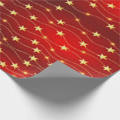 Glinsterende Starlight Kerst inpakpapier (Hoek)