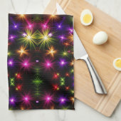 Glinsterende Ster-explosie Sherpa Deken Theedoek (Quarter Fold)