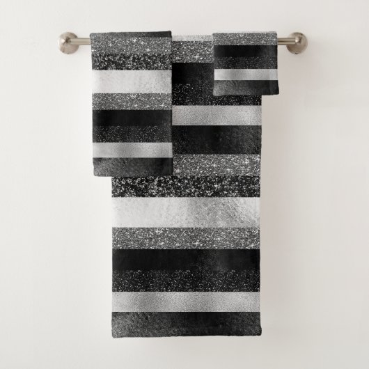 Glinsterende strepen patroon bad handdoek (Insitu)