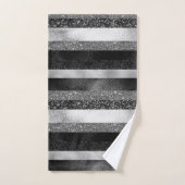 Glinsterende strepen patroon bad handdoek (Handdoek)
