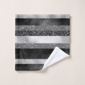 Glinsterende strepen patroon bad handdoek (Wasdoekje)
