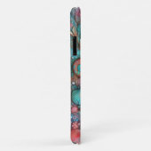 Glinsterende Turquoise en Roze Seashell Delight Case-Mate iPhone Case (Achterkant/rechts)