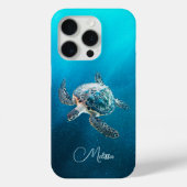 glinsterende turquoise Zee schildpad | kust Case-Mate iPhone Case (Achterkant)