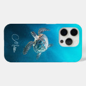 glinsterende turquoise Zee schildpad | kust Case-Mate iPhone Case (Achterkant (horizontaal))