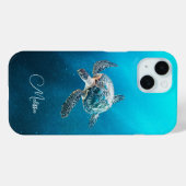 glinsterende turquoise Zee schildpad | kust Case-Mate iPhone Case (Achterkant (horizontaal))