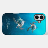 glinsterende turquoise Zee schildpad | kust Case-Mate iPhone Case (Achterkant (horizontaal))
