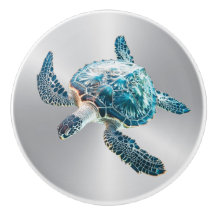 glinsterende turquoise Zee schildpad | kust