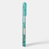 Glinsterende Turquoise Zeeschildpad | Kust Case-Mate iPhone Case (Achterkant / Rechts)