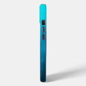Glinsterende Turquoise Zeeschildpad | Kust Case-Mate iPhone Case (Achterkant / Links)