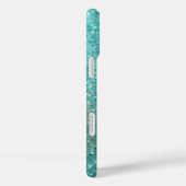 Glinsterende Turquoise Zeeschildpad | Kust Case-Mate iPhone Case (Achterkant / Rechts)