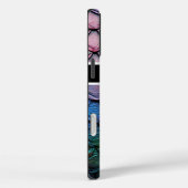 Glinsterende veelkleurige slangenhuid in natuurlij Case-Mate iPhone case (Achterkant / Rechts)