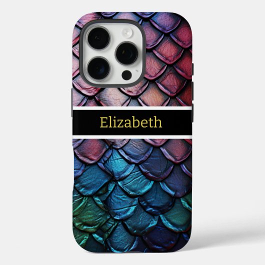 Glinsterende veelkleurige slangenhuid in natuurlij Case-Mate iPhone case (Achterkant)