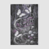 Glinsterende vleugels, vlinders Amethist Forest Tissuepapier (Voorkant)