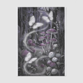 Glinsterende vleugels, vlinders Amethist Forest Tissuepapier