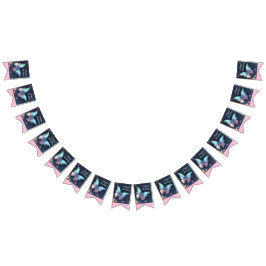  glinsterende vlinder Bunting Banner