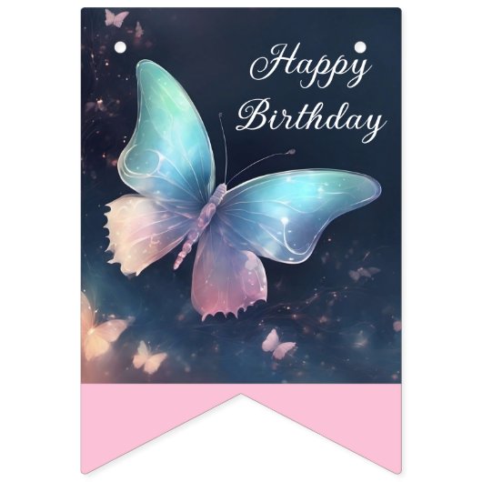  glinsterende vlinder Bunting Banner (Tweede vlag)