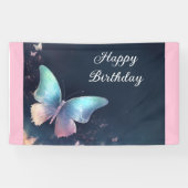  glinsterende vlinderbanner spandoek (Horizontaal)