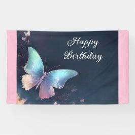  glinsterende vlinderbanner spandoek
