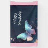  glinsterende vlinderbanner spandoek (Verticaal)
