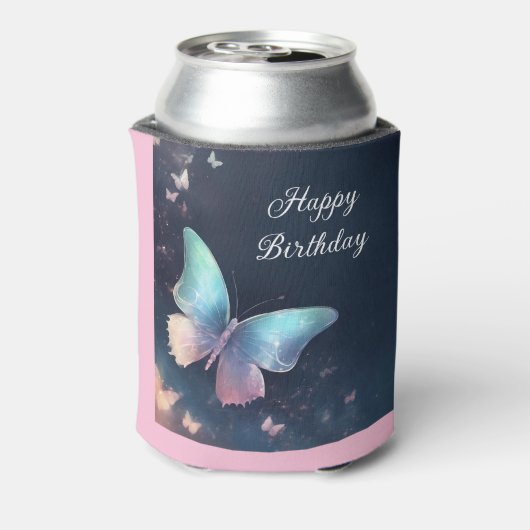  glinsterende vlinderkoeler blikjeskoeler (Blikje Achterkant)