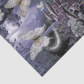 Glinsterende vlinders, Amethist Night Woodland, Tissuepapier (Detail)