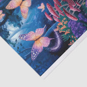 Glinsterende vlinders, etherische nachtelijke boss tissuepapier (Detail)