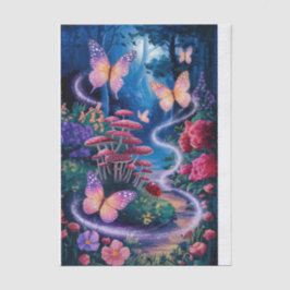 Glinsterende vlinders, etherische nachtelijke boss tissuepapier