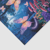 Glinsterende vlinders, etherische nachtelijke boss tissuepapier (Detail)